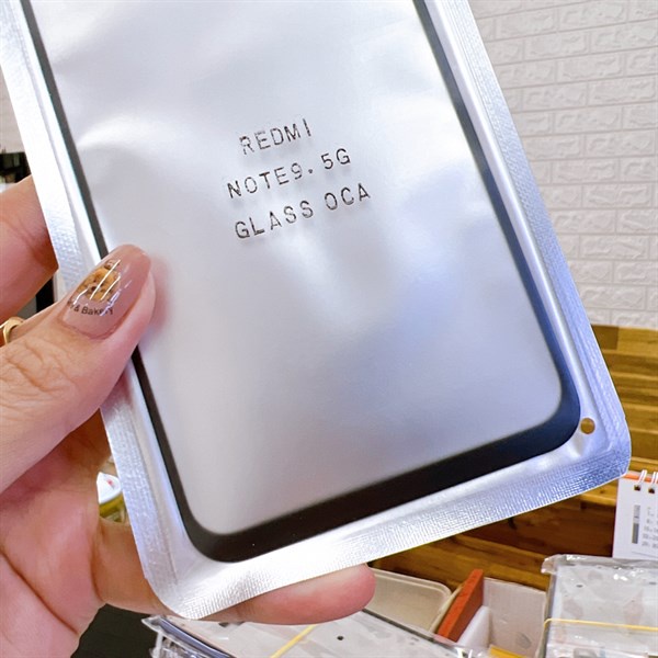 Kính ép OCA Xiaomi Redmi Note 9 5G / Mi 10X