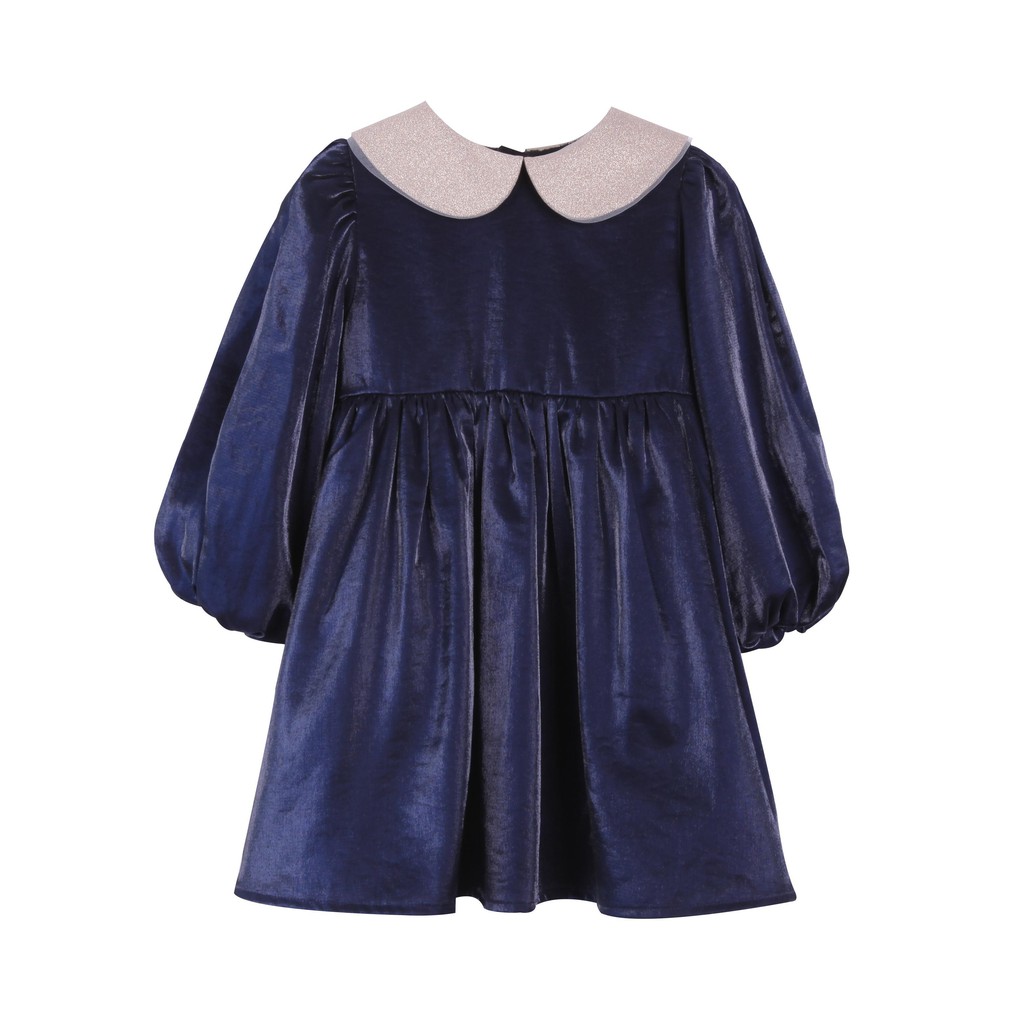 ❤Đầm Công Chúa Tay Dài Lót Lông Cừu Dày Dặn Cổ Búp Bê Màu Đỏ Thời Trang Thu Đông Năm Mới 2021 Cho Bé Gái