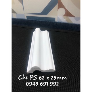 Chỉ nhựa composite bản 6.2cm hoàn thiện bề mặt màu trắng