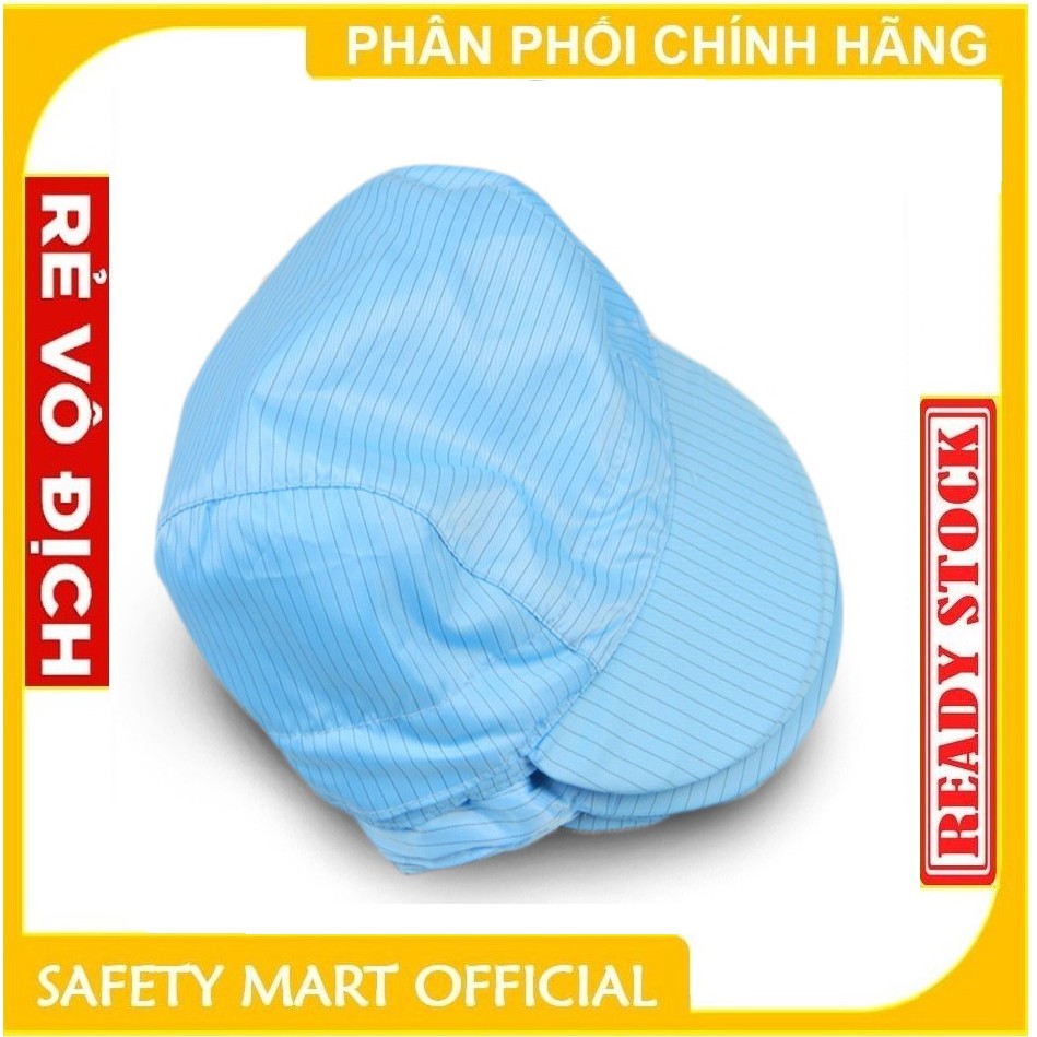 Mũ vải phòng sạch chống tính điện xanh Blue - Nam