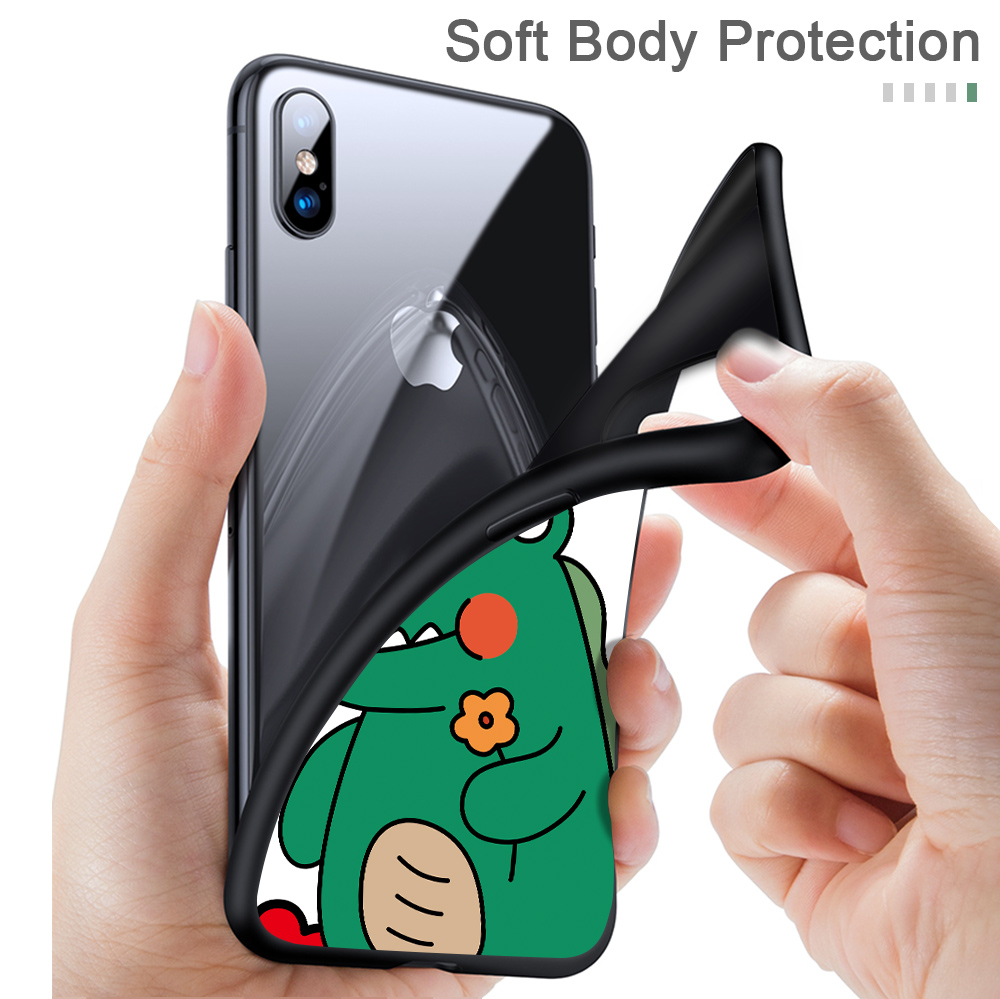 Huawei Nova 2 3i 3E 3 2i 2S Plus Lite Huawie cho Cartoon Crocodile Dinosaur Shark Phone Case Shockproof Soft Casing Silicone Matte Cases Protective Cover Ốp lưng điện thoại