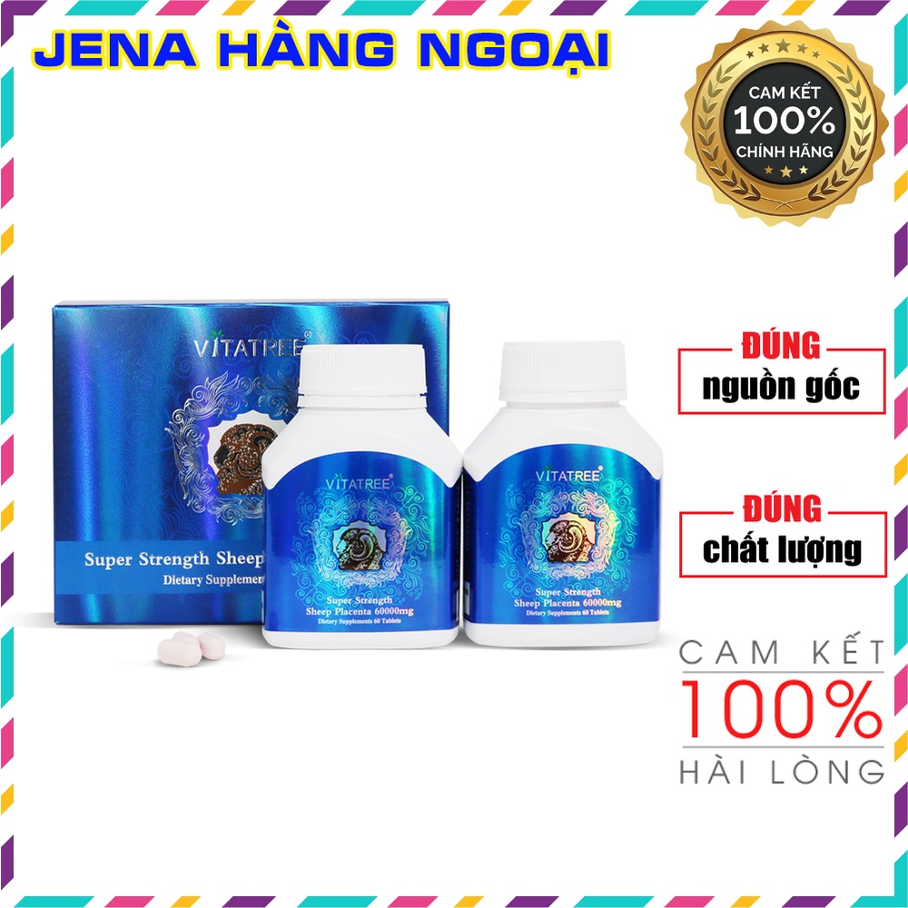 Viên Uống Viên Uống Đẹp Da Nhau Thai Cừu - Sheep Placenta 60000mg Hộp 120 Viên Của Úc