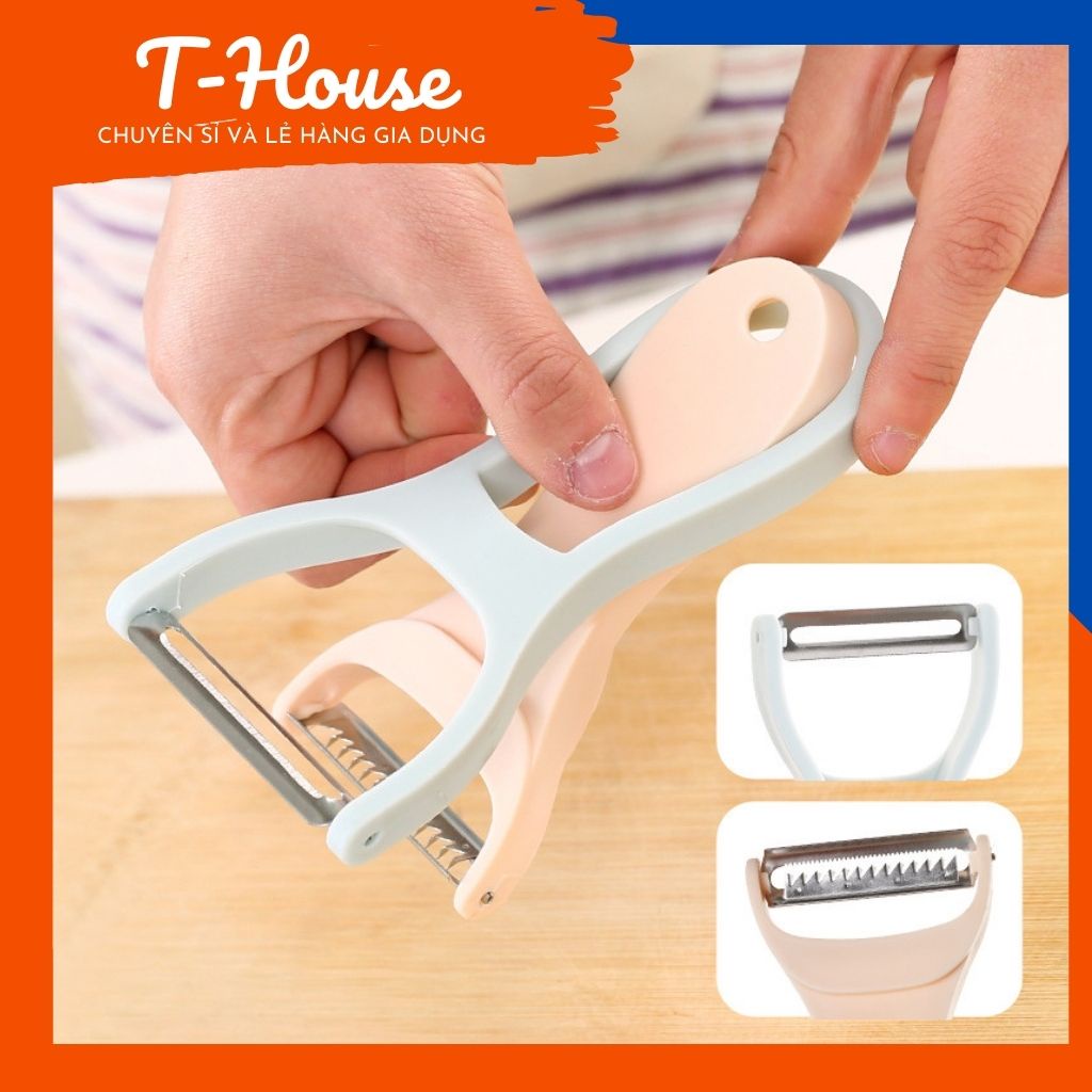 Dao bào đa năng inox có thể tách làm 2 siêu bén cao cấp-Dụng cụ bào đa năng tách làm 2 tiện lợi