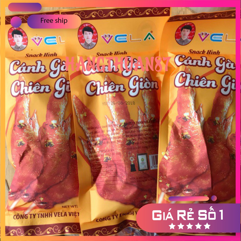 10 Gói Snack Bim Bim Cánh Gà Giòn Tan Thơm Rụi