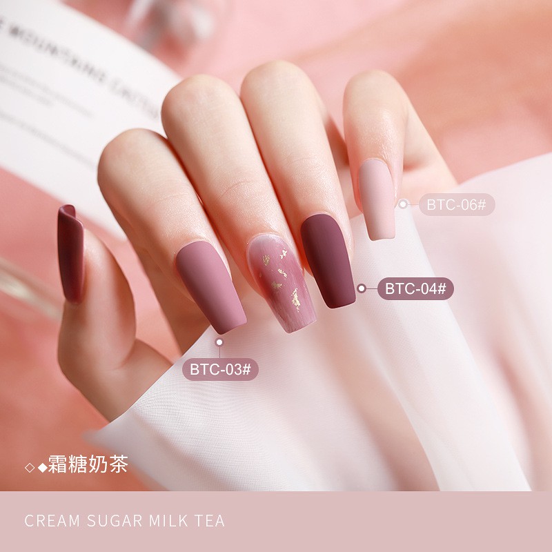 Sơn gel AS sơn nail dùng máy hơ gel Sơn móng tay gel các tone màu hồng tím hồng vỏ đỗ mã BTC 15ml