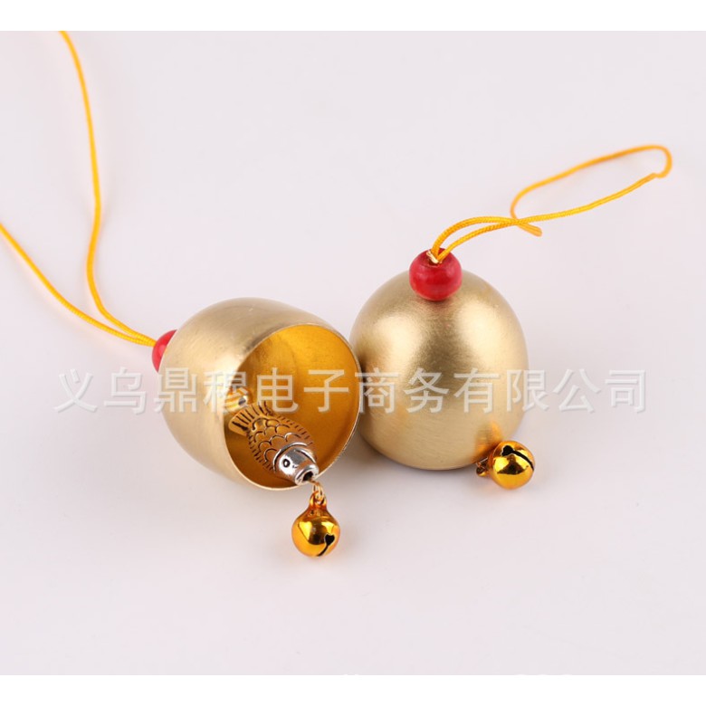 Chuông gió phong thủy Chuông may mắn nhà cửa - Lục lạc đồng nguyên chất trang trí DECOR - Bách hóa Na Na
