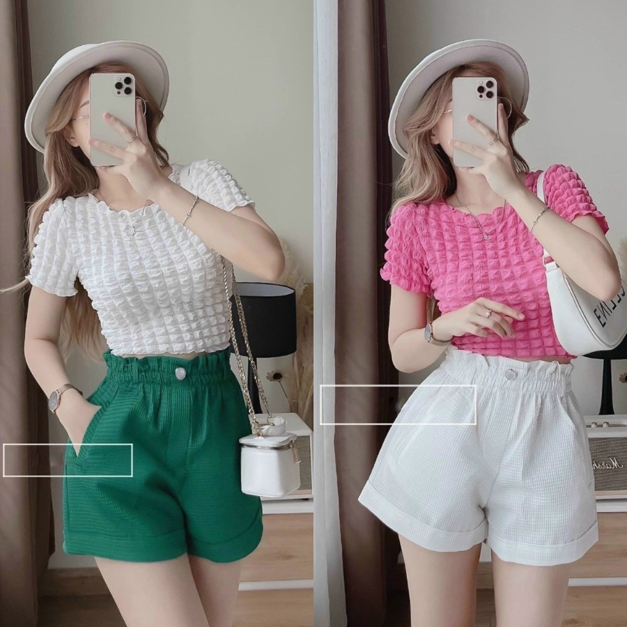 QUẦN SOOC PHỒNG CHẤT XỐP SIÊU ĐẸP, QUẦN SHORT ĐÙI XỐP ỐNG RỘNG
