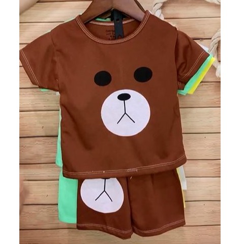 Set 5 bộ cộc tay cho bé trai bé gái 100% cotton cho bé từ sơ sinh 3kg-13kg