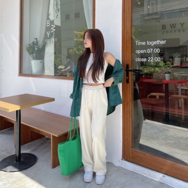 QUẦN NỈ TĂM SUÔNG ULZZANG