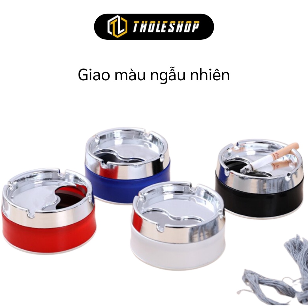 Gạt Tàn Thuốc - Gạt Tàn Thuốc Inox Nắp Xoay Tiện Dụng, Chịu Nhiệt Tốt 8567