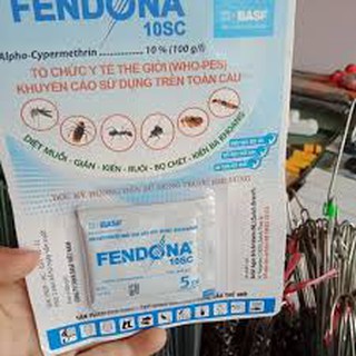 COMBO 5 GÓI -THUỐC DIỆT MUỖI, GIÁN, KIẾN VÀ CÔN TRÙNG FENDONA 10SC
