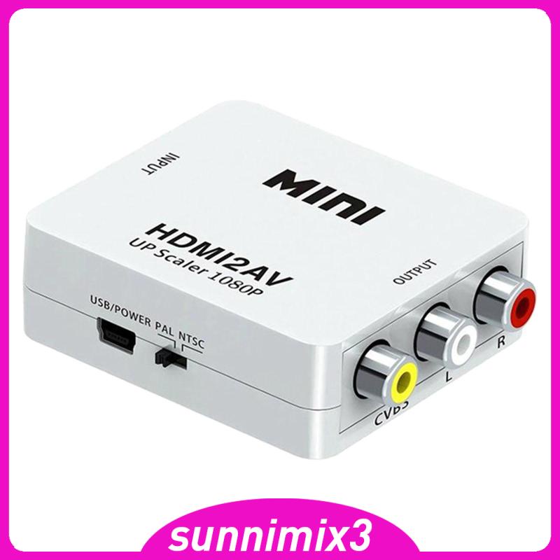 Bộ ChuyểN ĐổI Âm Thanh/Video HDMI Sang AV PaL / Ntsc Cho DVD PC