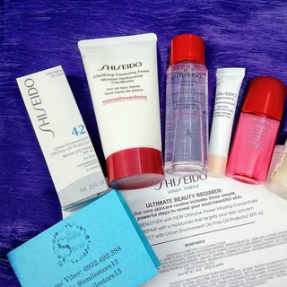 Bộ 5 món dưỡng da mini Shiseido dòng mới Ultimune + Benefiance