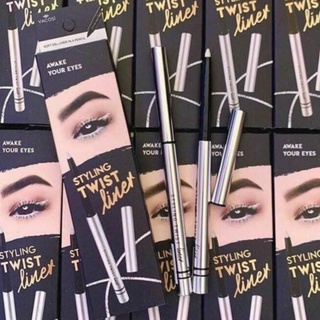 Chì Vặn Kẻ Mắt Dạng Sáp Màu Trắng Bạc Vacosi Silver Styling Twist Liner 5ml
