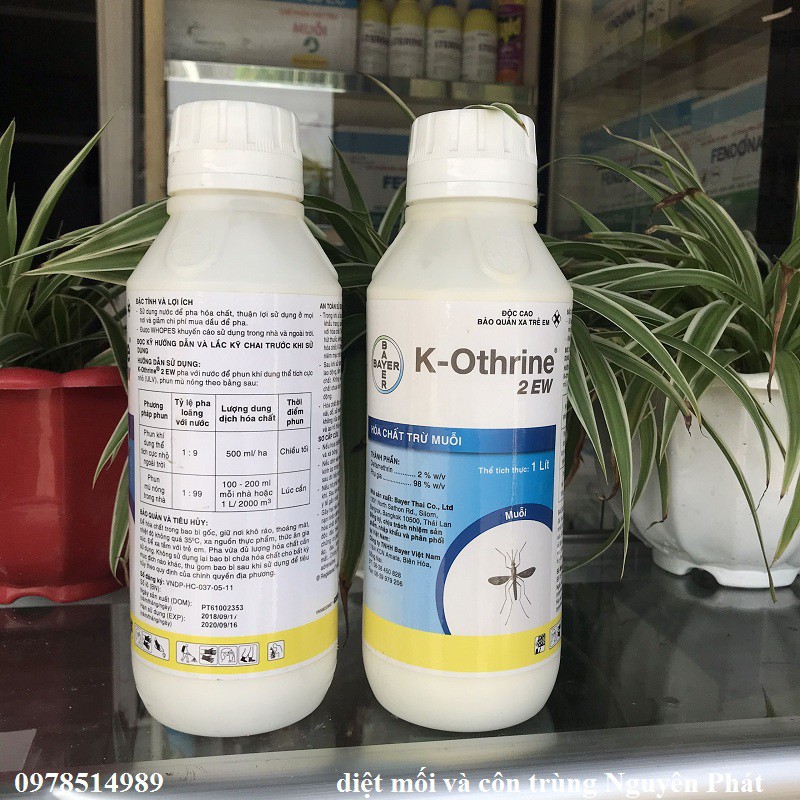 Thuốc diệt muỗi K-OTHRINE - BAYER 1 lít