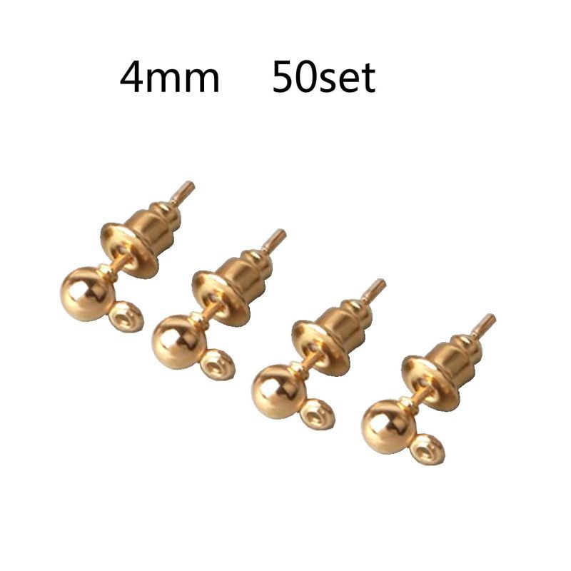 Set 50 Phụ Kiện Làm Khuyên Tai Diy Tiện Dụng