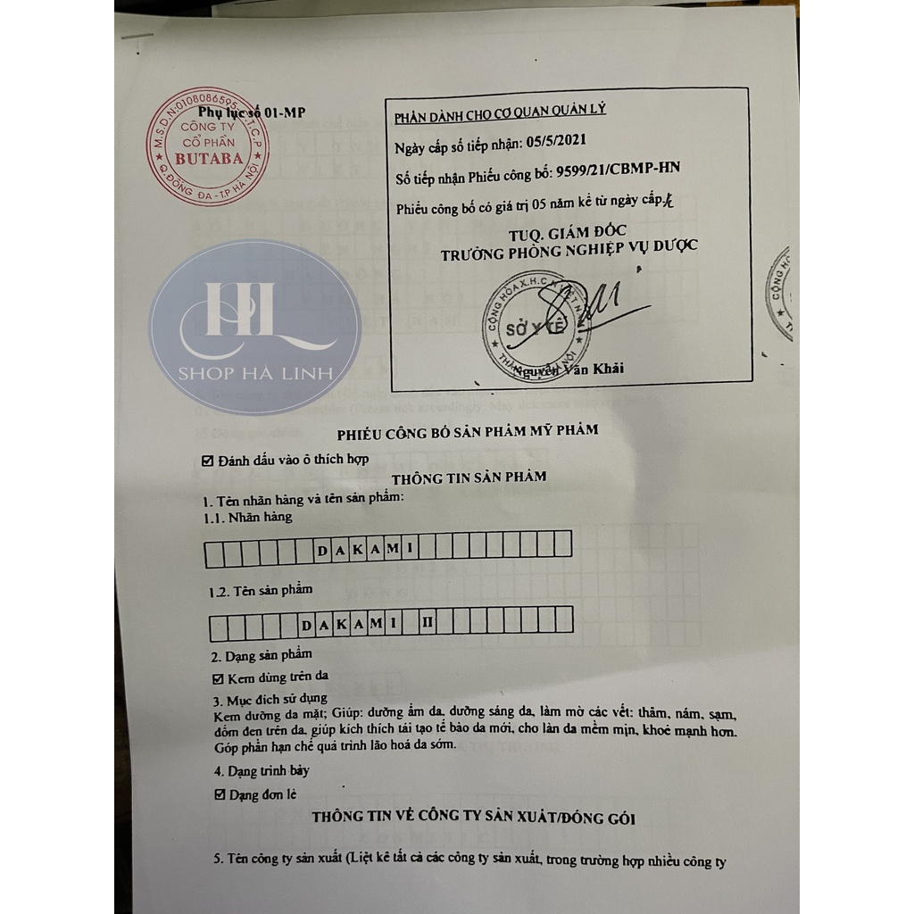 ✅ Kem DAKAMI II chống lão hóa Công Nghệ HÀN QUỐC