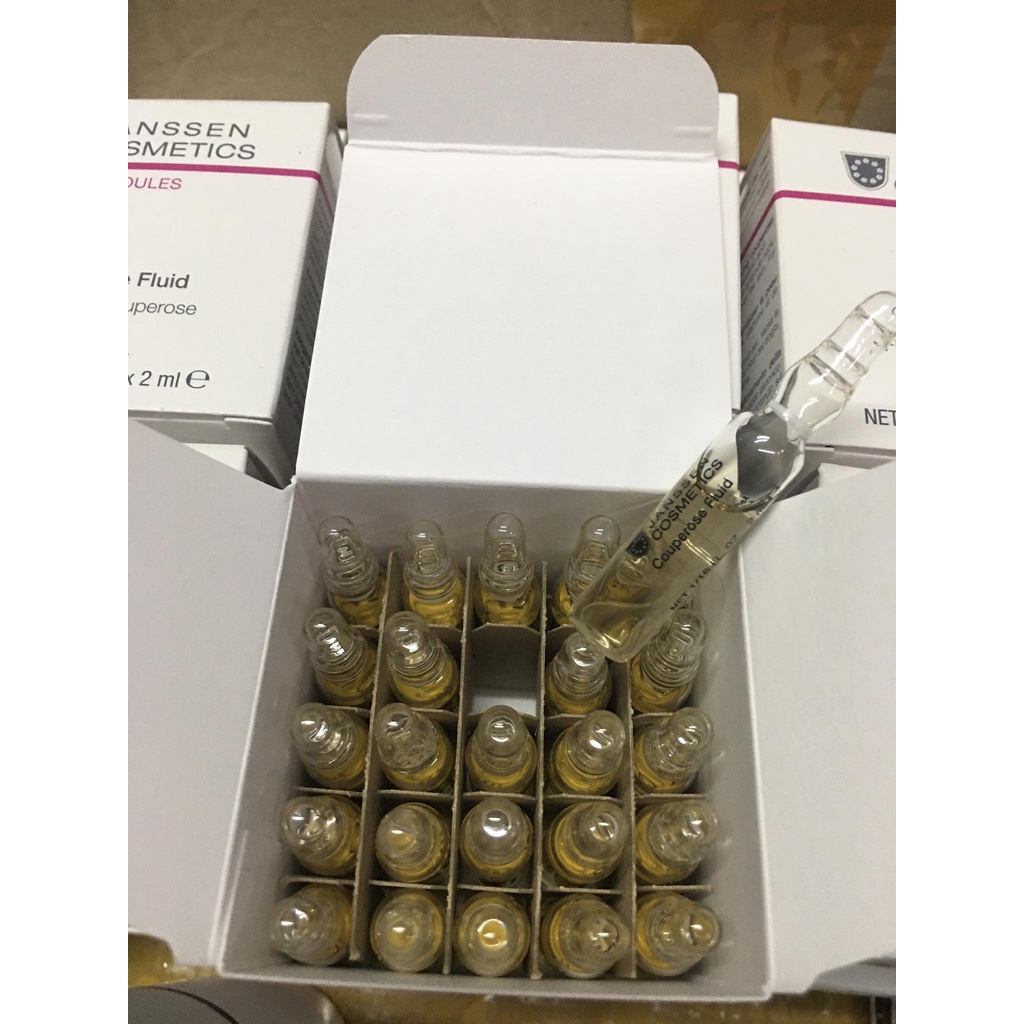 Tinh chất xử lý giãn mao mạch, phục hồi dưỡng ẩm cho làn da tổn thương - Janssen Cosmetics Couperose Fluid full
