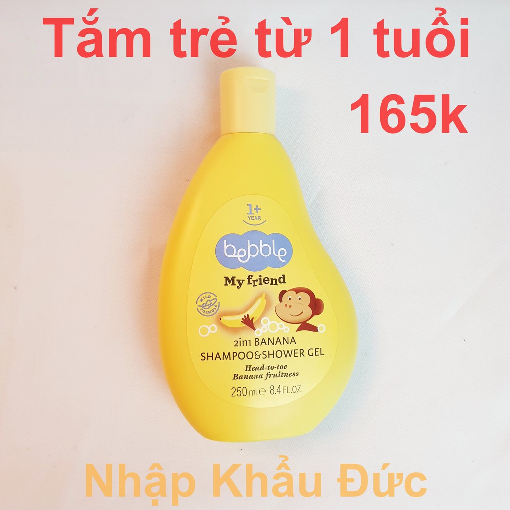Tắm gội Bebble 250ml trẻ 1+