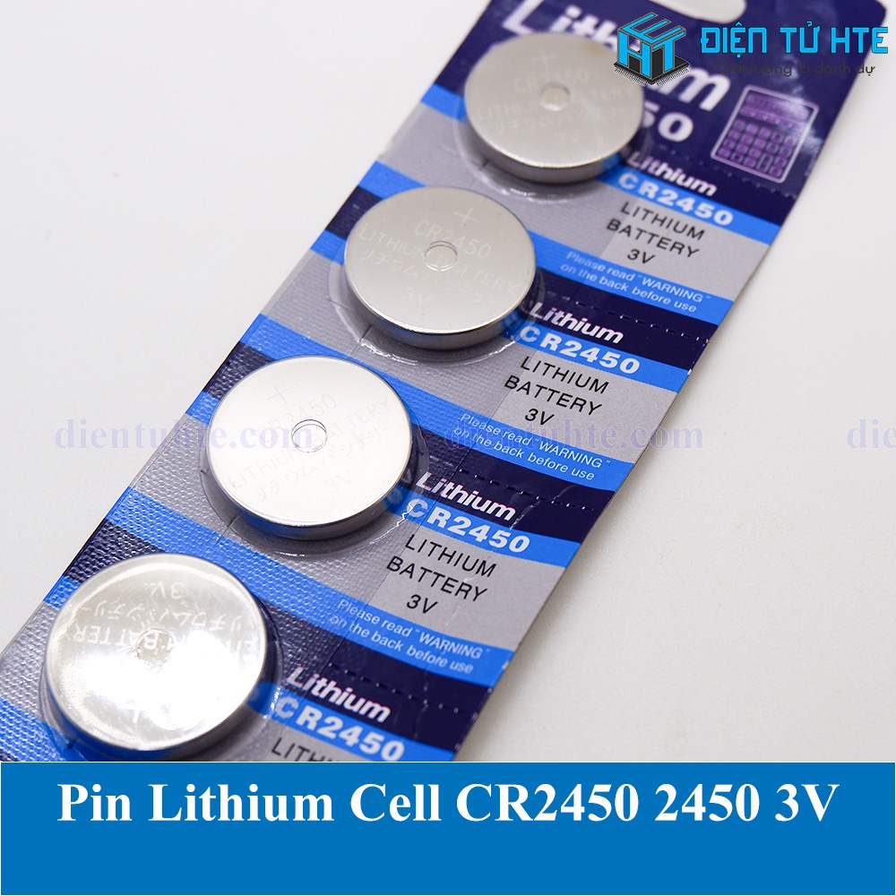 Pin Lithium Cell CR2450 2450 - CR2430 2430 3V (trong vỉ)