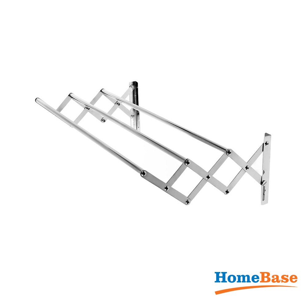 HomeBase PLIM Thanh treo khăn treo tường ngoài trời ban công bằng thép không gỉ có thể gấp Thái Lan W80xD42xH23 Cm