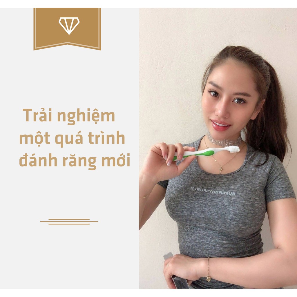 ( KHÔNG KÈM PIN) BÀN CHẢI ĐÁNH RĂNG Sạch Bóng HOREY Có Đèn Soi Mảng Bám Cực Bền, Lông Bàn Chải Mềm -TẶNG 1 đầu bàn chải