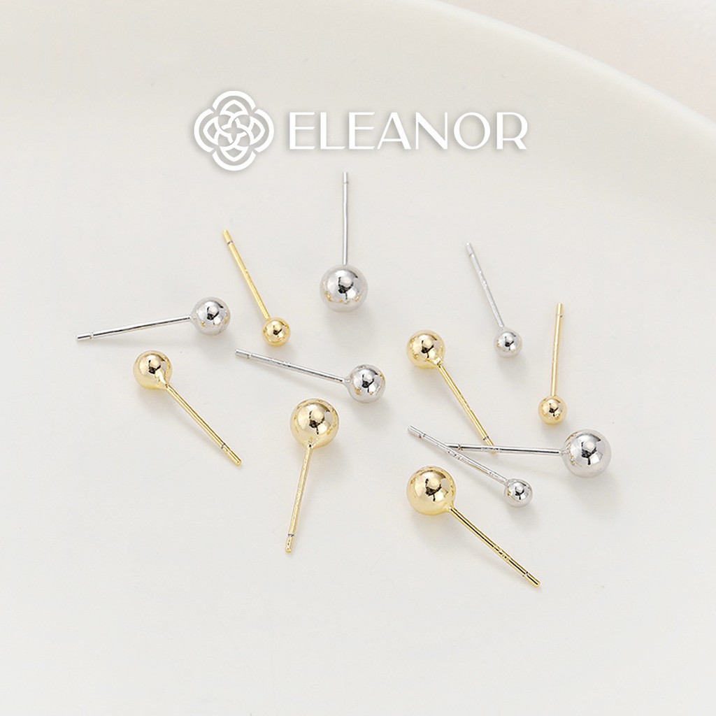 Bông tai nữ nụ chuôi bạc 925 Eleanor Accessories nhỏ xinh cao cấp phong cách Hàn Quốc phụ kiện trang sức dễ thương