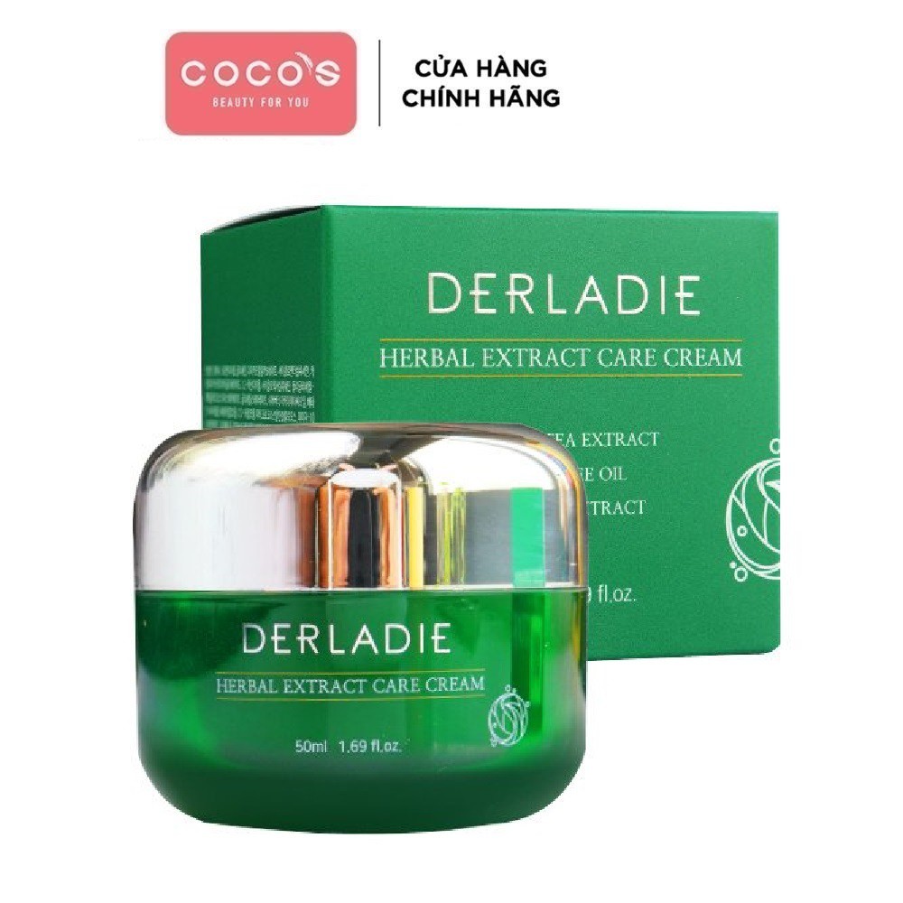 Kem Dưỡng Tràm Trà Giảm Mụn Kiềm Dầu 12 Giờ DERLADIE Herbal Extract Care Cream 50ml