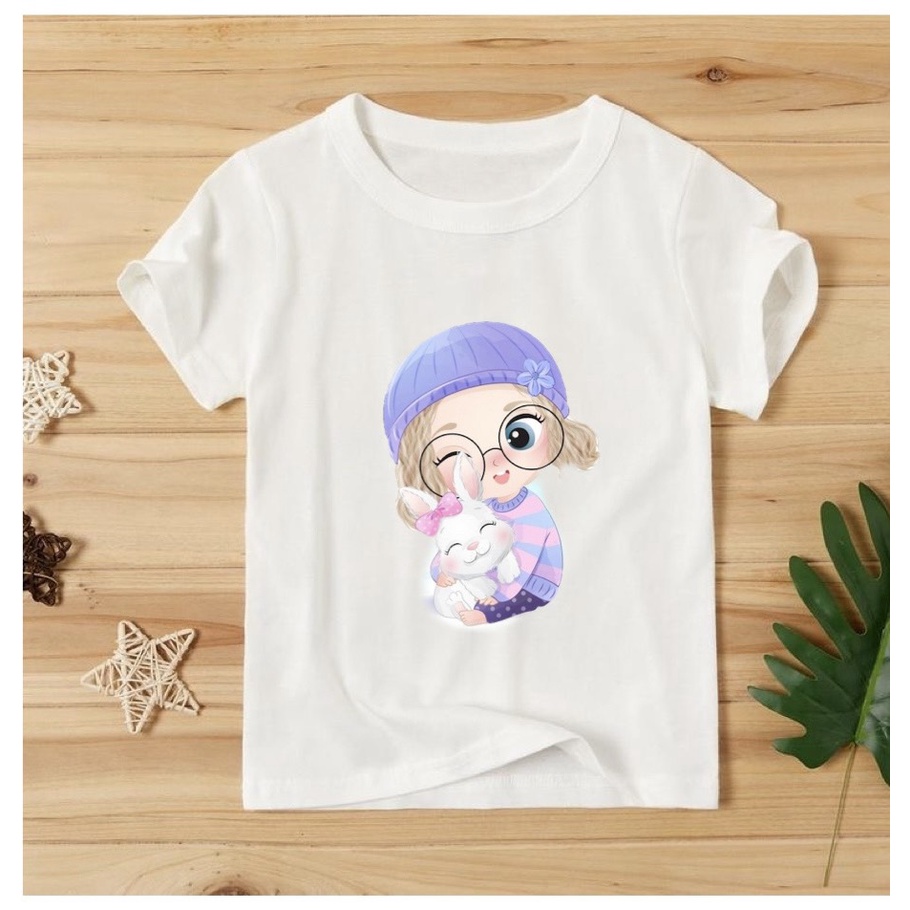 áo thun bé gái búp bê dễ thương