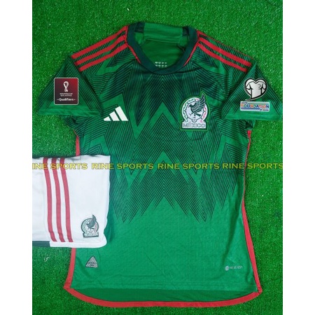 Bộ áo bóng đá Mexico xanh hàng super Thailand 2022 Giống thi đấu 99%