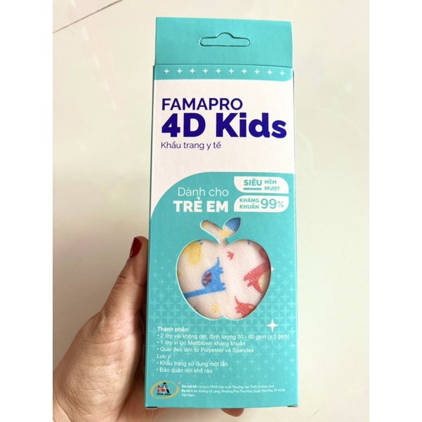 COMBO 10 Cái Khẩu Trang Y Tế Trẻ Em 4D KF49