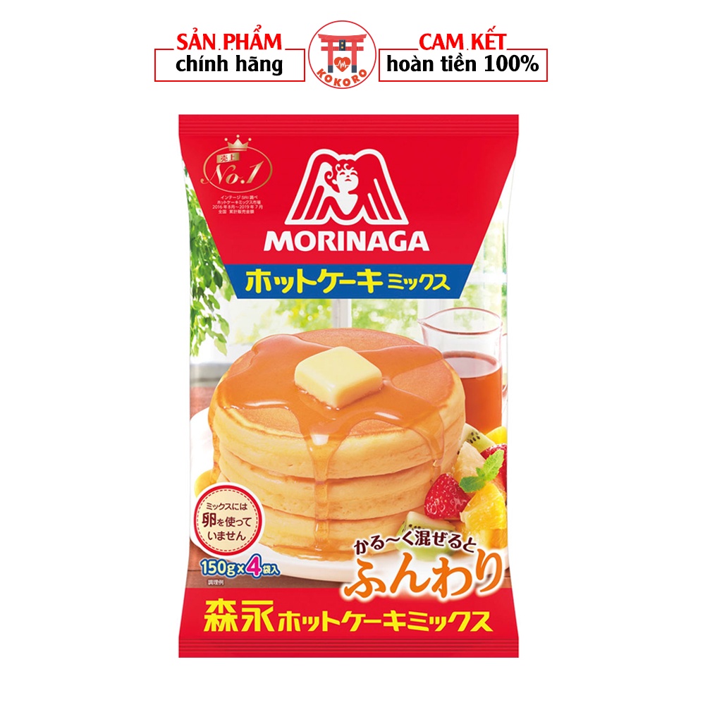 Bột làm bánh rán cho bé hotcake Morinaga 600G - làm bánh nhanh chóng chỉ trong 5p