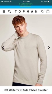 Áo len dệt kim nam topman