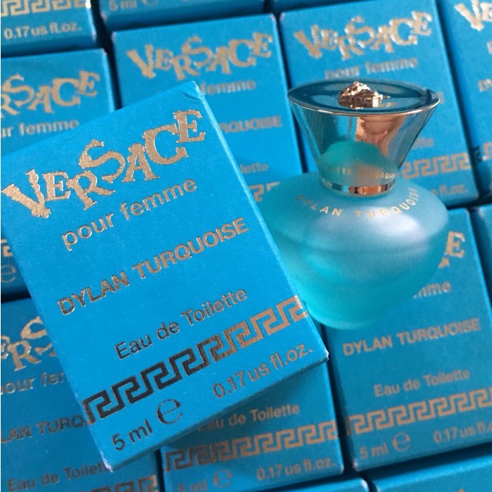 Nước hoa mini có hộp Versace Pour Femme Dylan Turquoise cực xinh - Hương thơm mát hợp với mùa hè