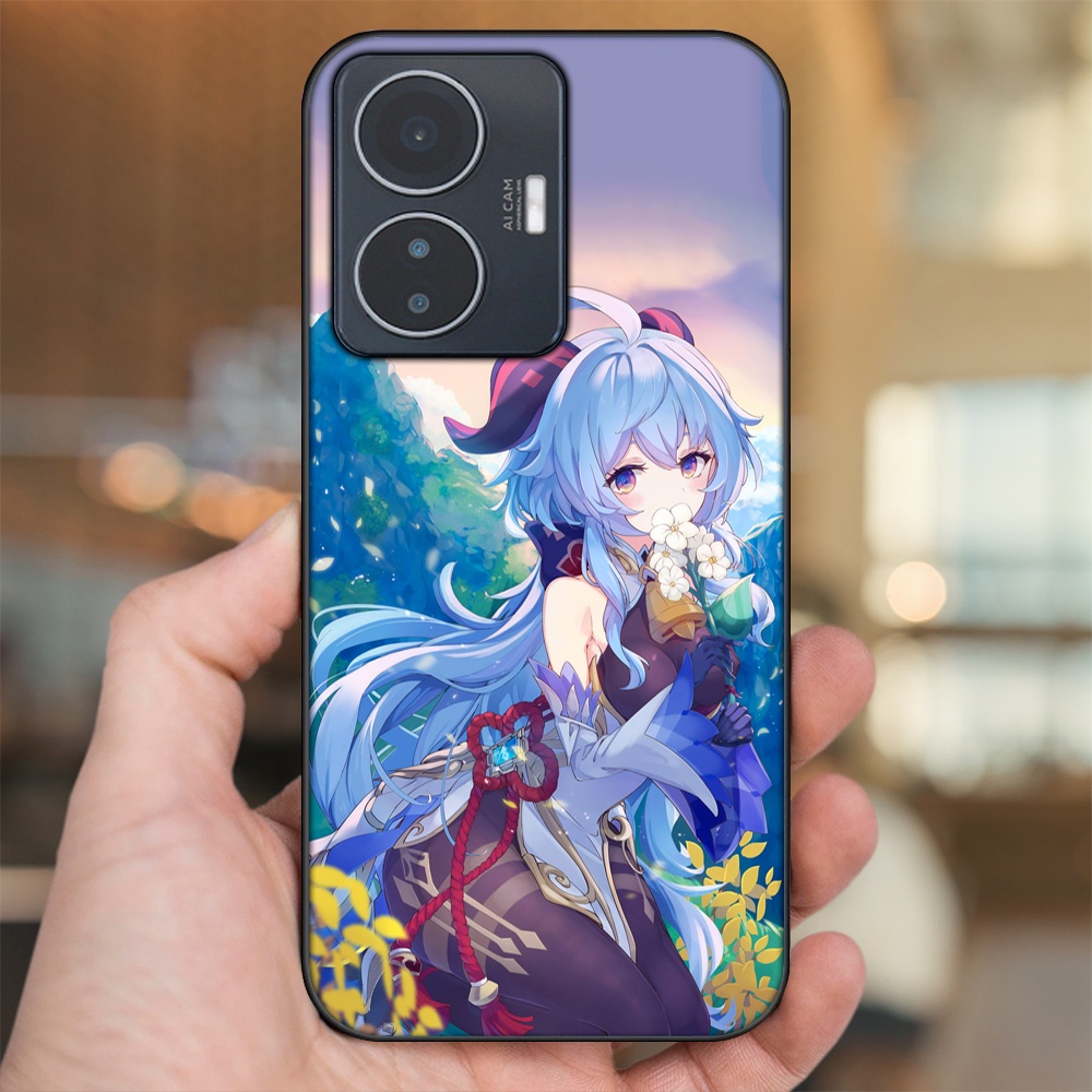 Ốp lưng Vivo Y55 2022 viền đen in hình Ganyu Genshin Impact