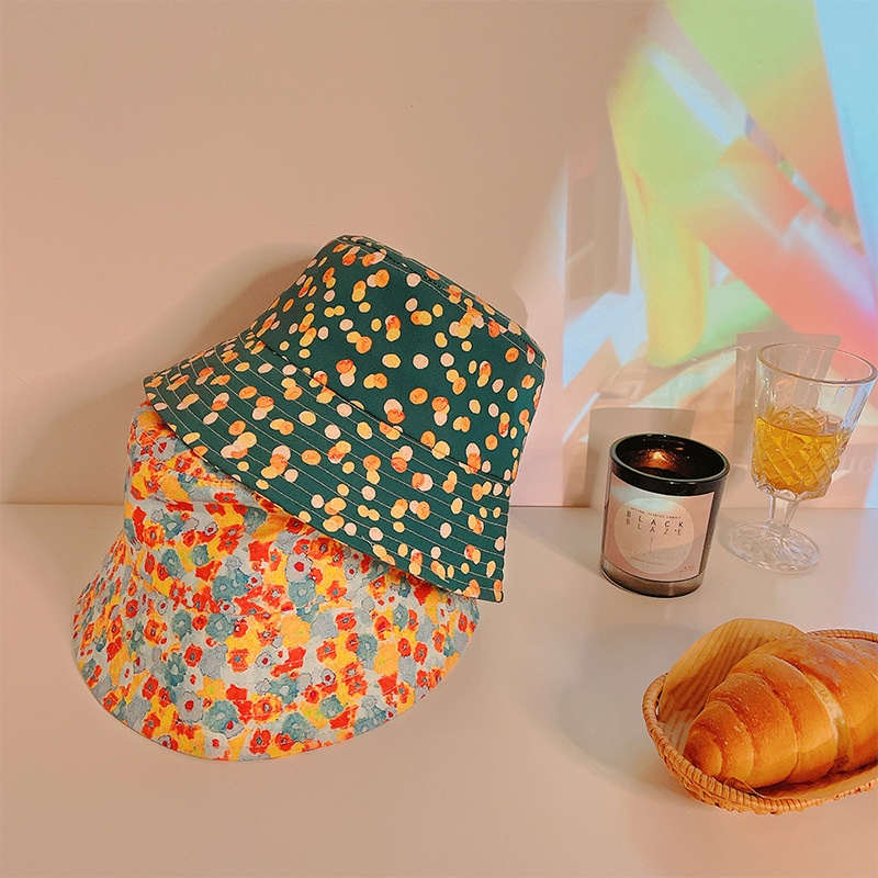 Nón Tai Bèo Che Nắng In Họa Tiết Hoa Nhí Dễ Thương Thời Trang Xuân Hè Cho Bé Gái