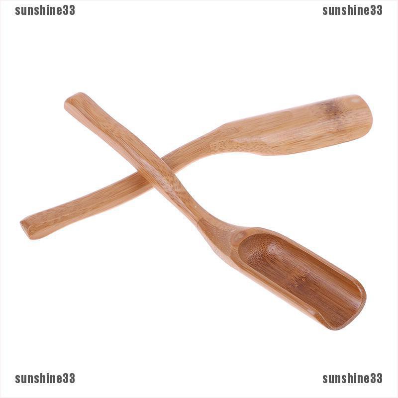 【COD•suns】Tradition bamboo spoon coffee tea spoon wood scoop dining utensil fl
