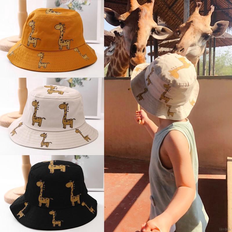 Nón Bucket Hoạ Tiết Hoạt Hình Cho Bé