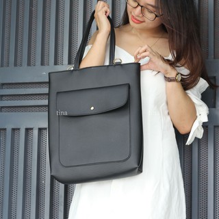 [NEW - ẢNH THẬT] Túi Xách Da LUCKY TOTE - Túi xách nữ đựng vừa Laptop