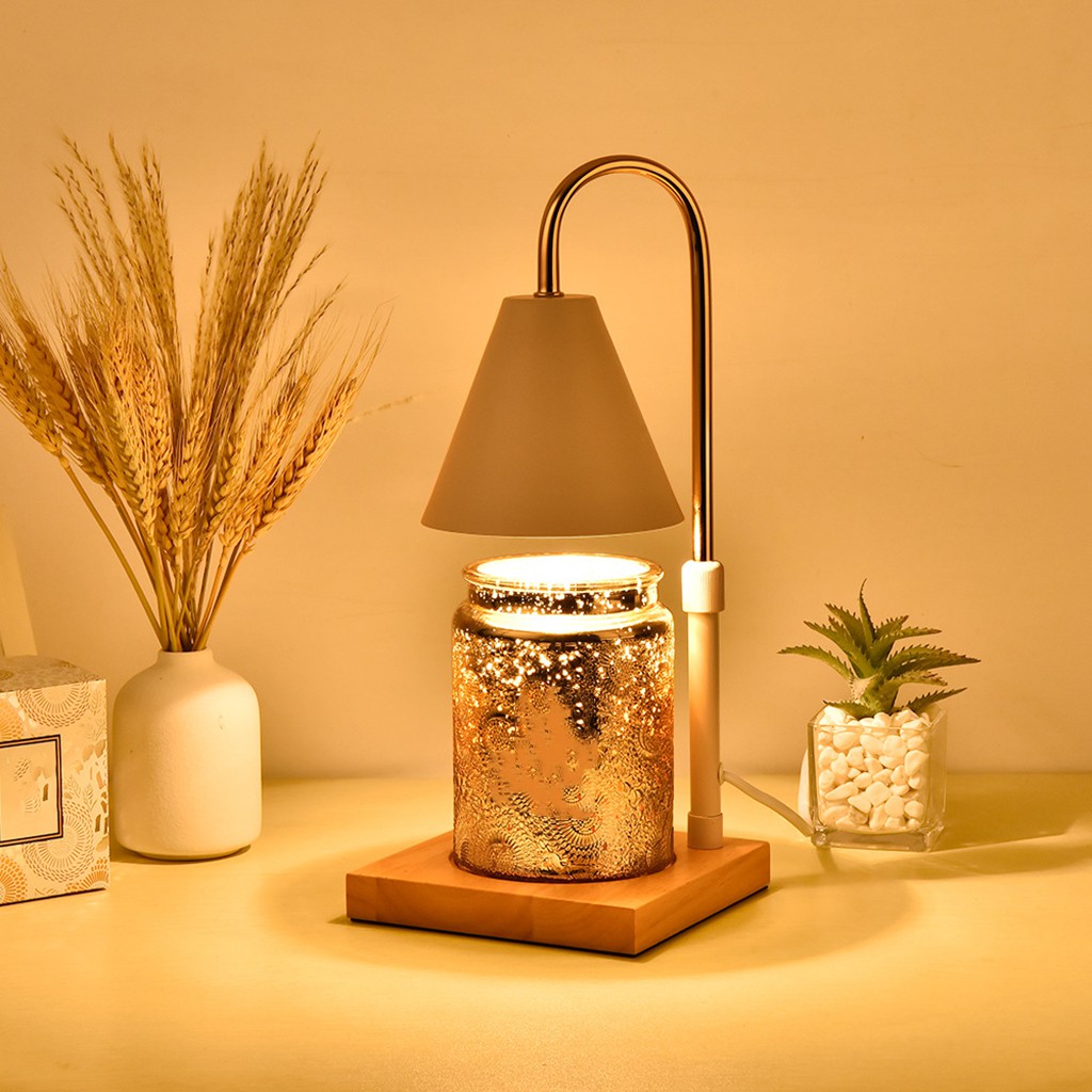 Set 2 Đèn Nến Khuếch Tán Sáp Thơm Phích Cắm EU Cho Phòng Khách / Văn Phòng