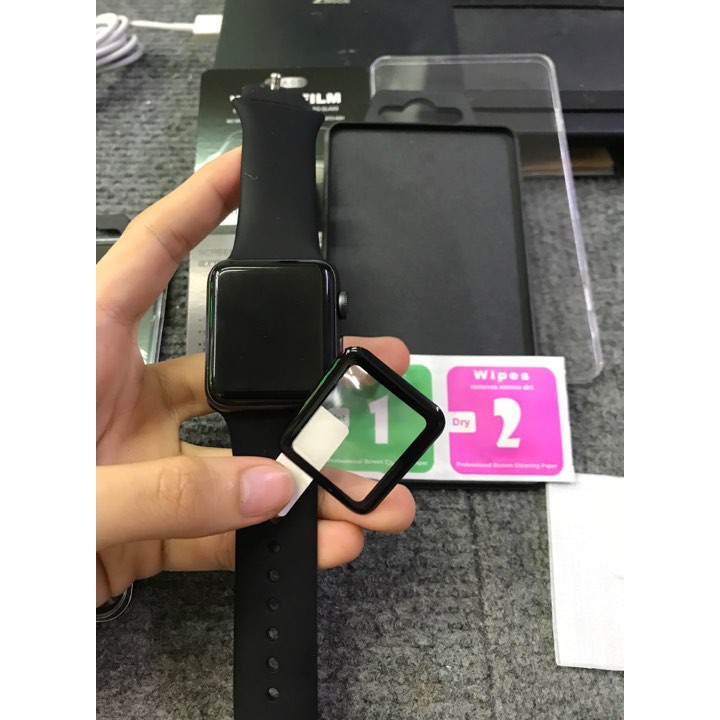 Dán cường lực 3D full màn hình dành cho apple watch size 38,40,42,44