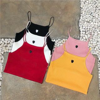 Áo croptop yếm tim ulzzang