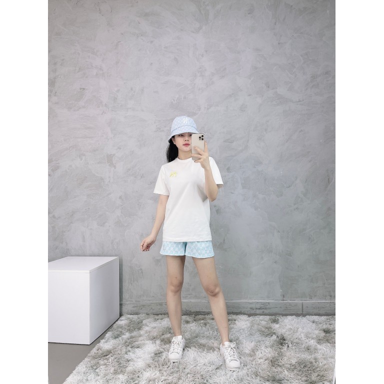 (HÀNG XUẤT XỊN) Mũ / Nón Bucket xanh N06 N//Y MONOGRAM BUCKET HAT CLEAR SKY Made in Viet//nam full-tem-tag One size