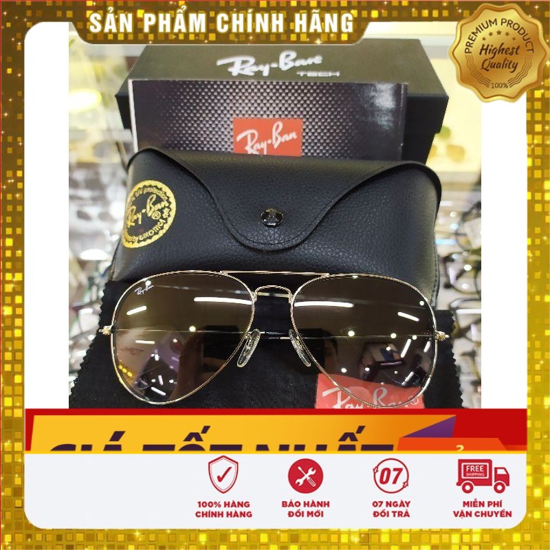 Trọn bộ Kính Ray Ban phi công RB 3025 003/32 AVIATORS LARGE