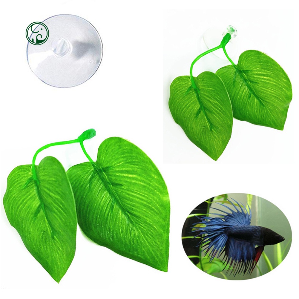 Bán Chạy| Cây Lá Nhân Tạo Trang Trí Bể Cá