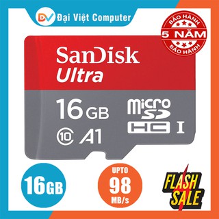 Thẻ nhớ micro sd san.disk ultra a1 16gb sdhc class 10 98mb/s