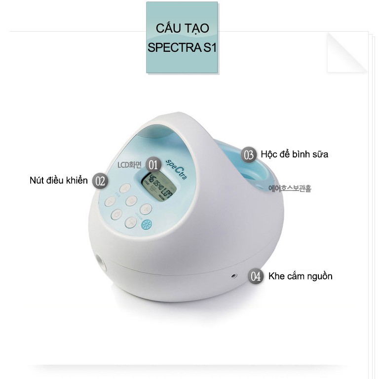 Máy hút sữa cao cấp Hàn Quốc Spectra S1