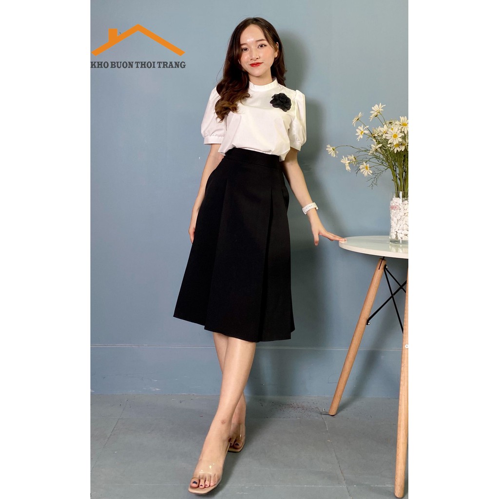 Áo Sơ Mi Tay Lỡ Cài Hoa | BigBuy360 - bigbuy360.vn