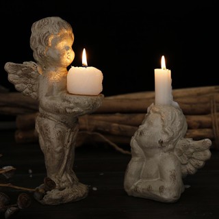 Tượng thần tình yêu Cupid để nến kiểu vintage độc đáo trang trí nhà cửa