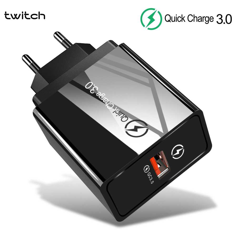 Củ Sạc Nhanh Twitch Cho Samsung Xiaomi Huawei 3.0 Phích Cắm EU US QC3.0